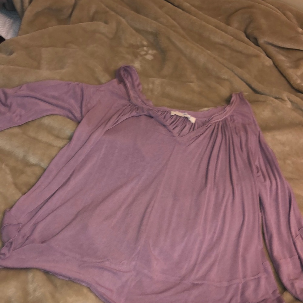 Lela sky long sleeve top